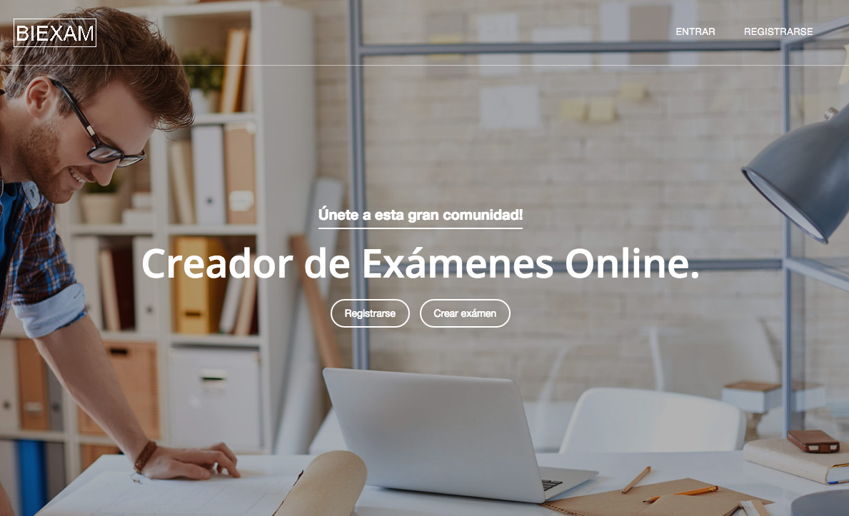 Creador de Exámenes Online.